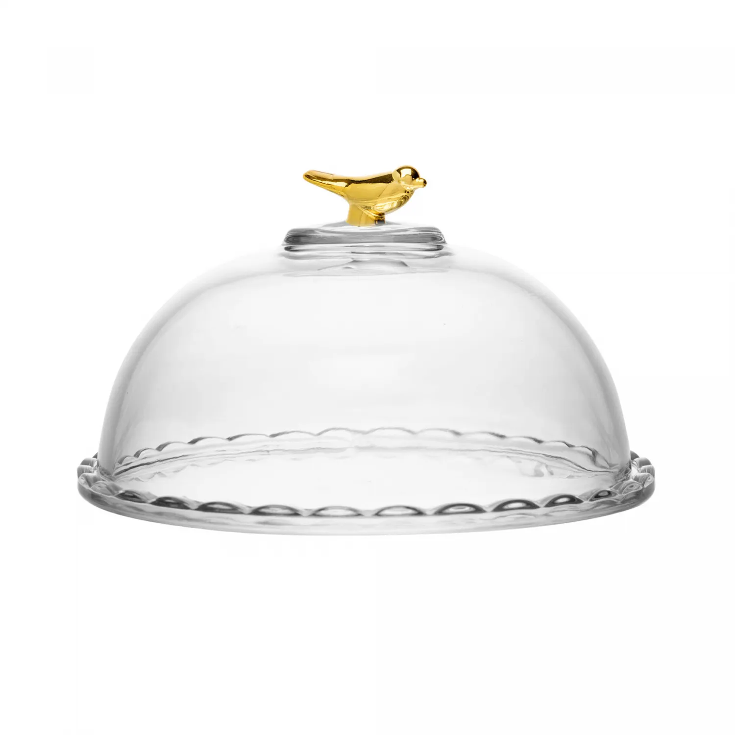 Queijeira Golden Bird 20cm com Tampa Cristal Ecológico - Wolff